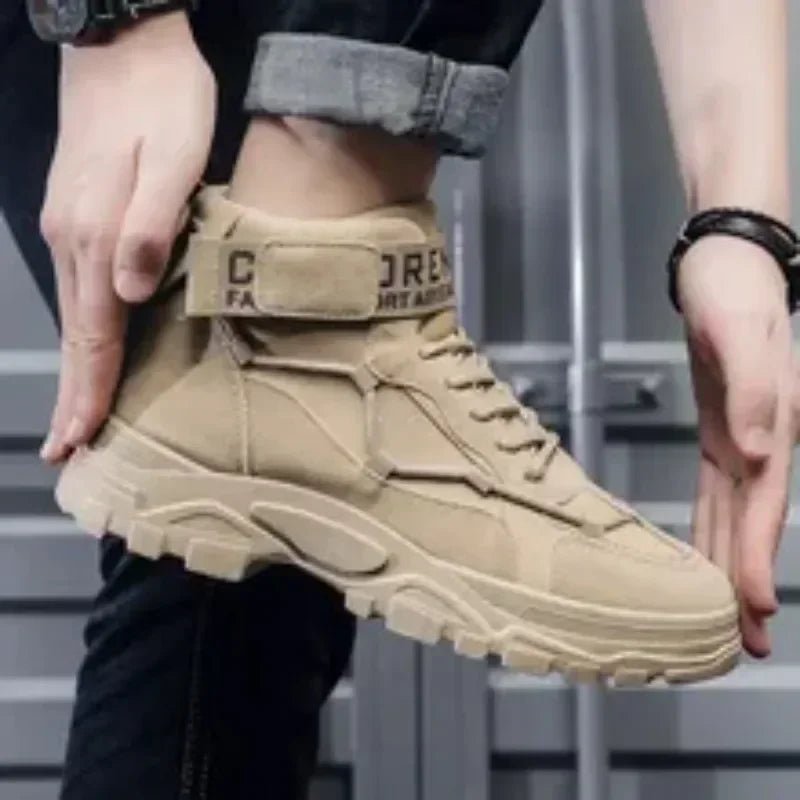 2023 Men Boots Tactical Military Combat Boots Outdoor Hiking Winter Shoes Light Non-slip Men Desert Ankle Boots Bota Masculina - OnlineshopLand