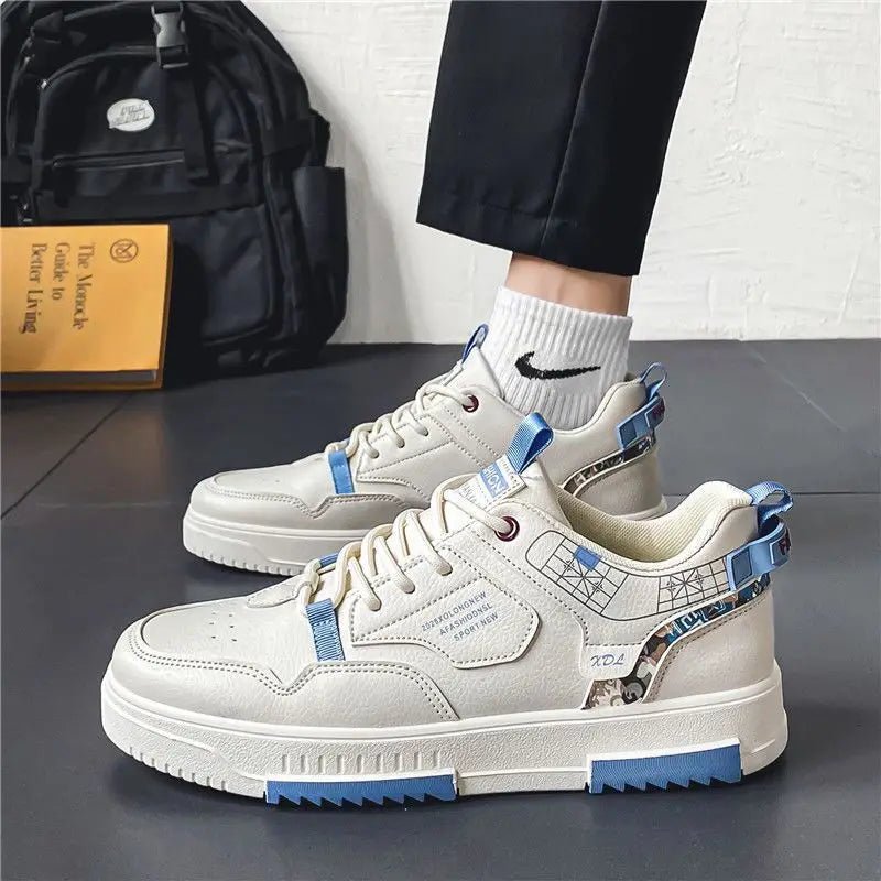 2024 Fashion Men Casual Platform Sneakes LaceUp Trainers Student Sneakes Mens Vulcanized Shoes Tennis Sneakers Zapatillas Hombre - OnlineshopLand