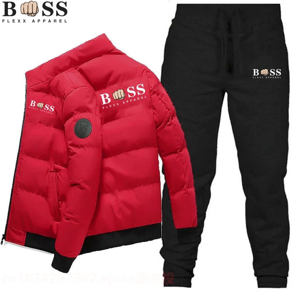 BSS FLEX APPAREL men's sportswear set autumn sportswear two-piece men's jacket sportswear pants brand men's sportswear - OnlineshopLand