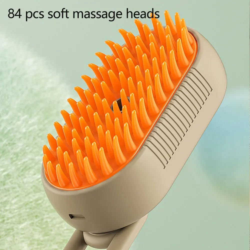 Cat Dog Pet Grooming Comb with Electric Spray Water Steam Soft Silicone Brush Kitten Pet Bath Brush Massage Pet Hair Remover - OnlineshopLand