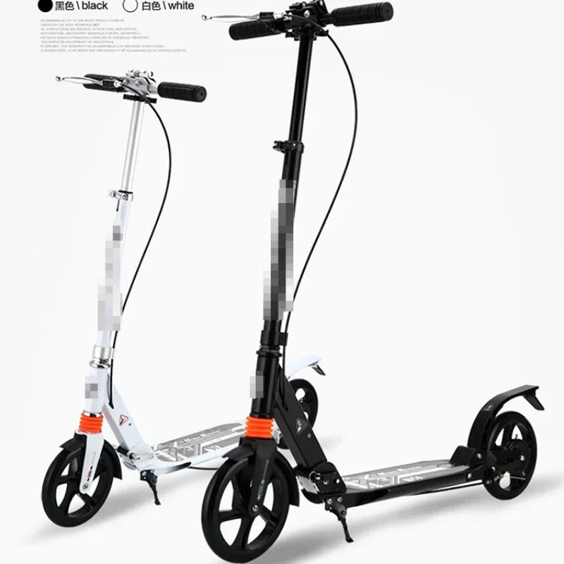 Double Brake Adults Kids Scooter Double Vibration Reduction - OnlineshopLand
