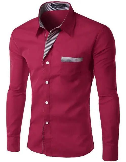 ElegantFit Men's Formal Casual Shirt" - OnlineshopLand