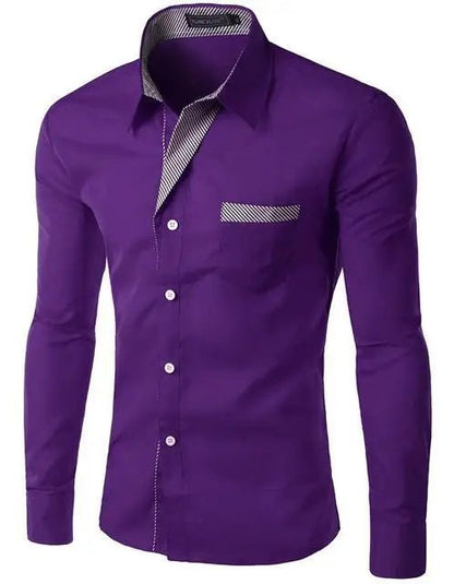 ElegantFit Men's Formal Casual Shirt" - OnlineshopLand