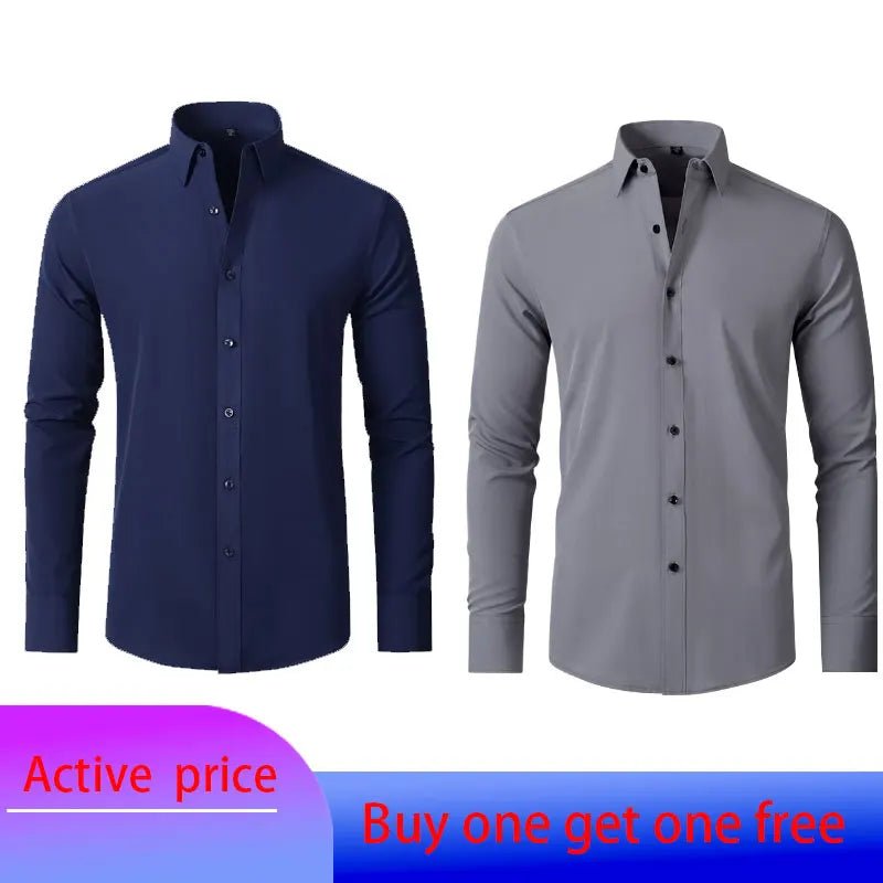 FlexEase Men's Business Casual Shirt - OnlineshopLand