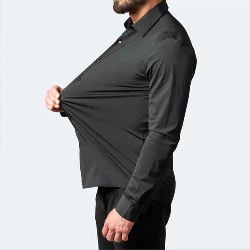 FlexEase Men's Business Casual Shirt - OnlineshopLand