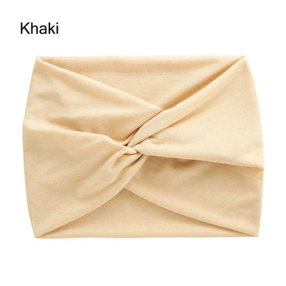Hair Accessories Twisted Extra Large Thick Wide Headbands Turban Workout Headband Head Wraps for Women - OnlineshopLand