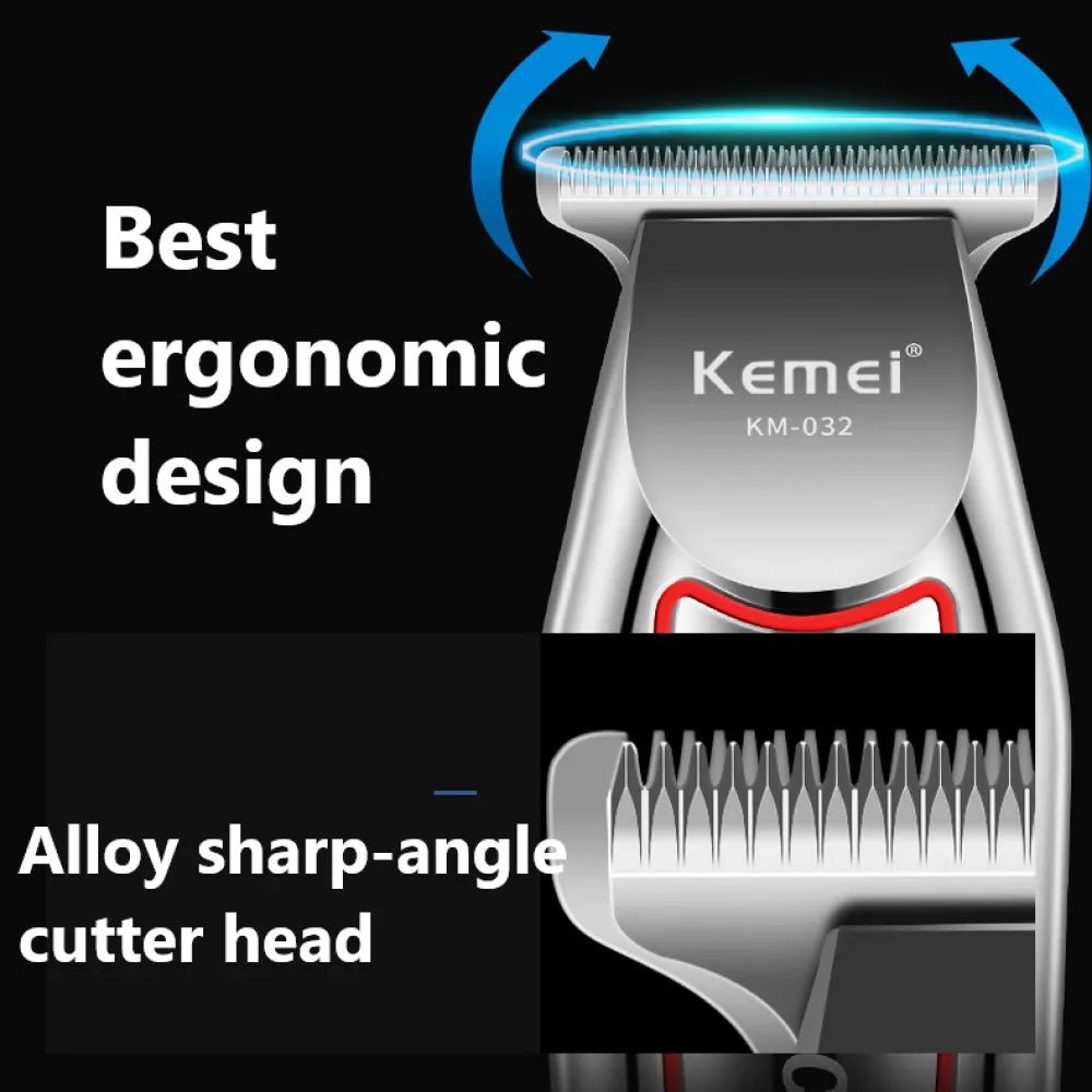 Hair Trimmer Electric Beard Trimmer For Men Hair Clipper Hair Cutter Machine Haircut Grooming Kit KM-032 - OnlineshopLand