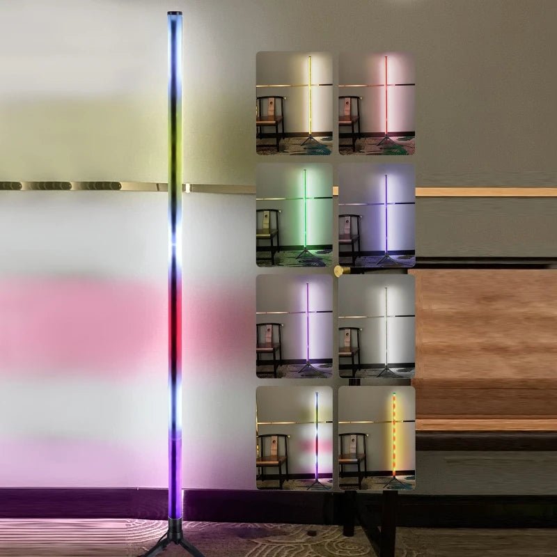 LED Floor Lamp Living Room RGB+WW+CW for Room Decoration USB Power Supply Nordic Houses Decoration Long Ground Floor Lights - OnlineshopLand
