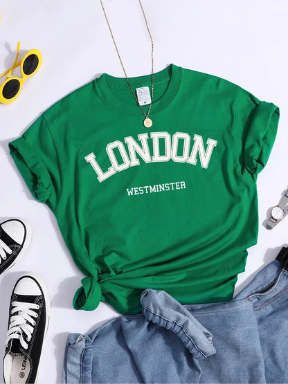 London Westminster Print Woman Tshirt Street Hipster Streettee Top All- - OnlineshopLand