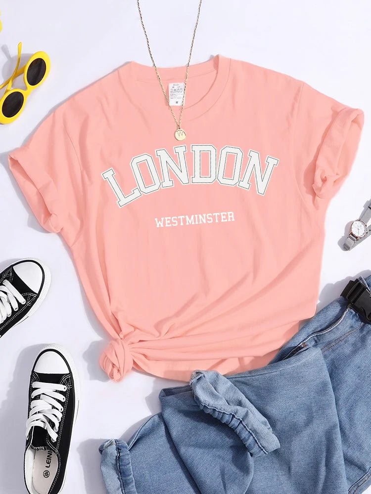 London Westminster Print Woman Tshirt Street Hipster Streettee Top All- - OnlineshopLand