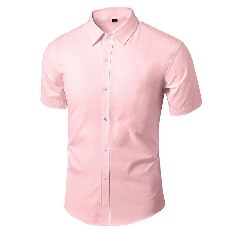 Men's Business Dress Slim Fit Working Shirt Anti-Wrinkle Solid Long Sleeve Social Formal Shirts For Men - OnlineshopLand