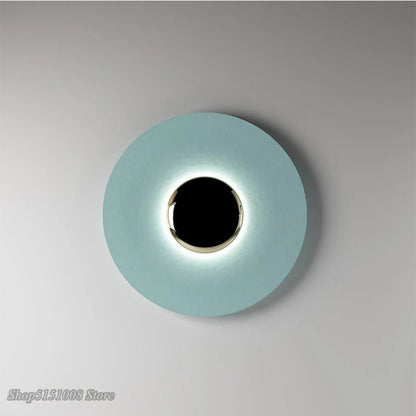 modern Light luxury wall sconce restaurant bedroom bedside porchce decoration round background wall personality UFO wall lamps - OnlineshopLand