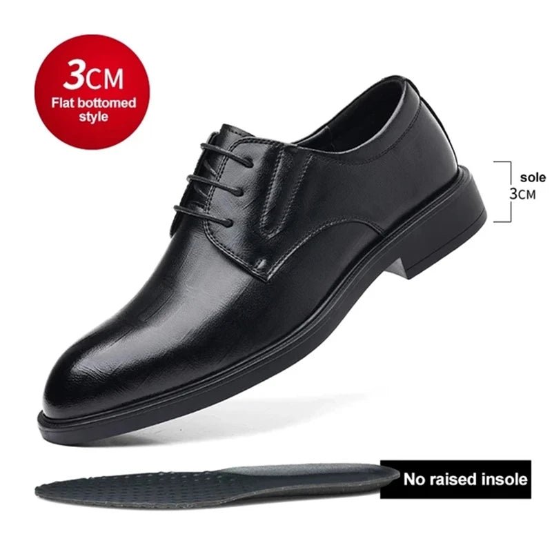 Shoes Men Dress Shoes Black Soft Leather Men - OnlineshopLand