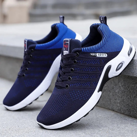 Shoes men new trend men's shoes breathable lace-up running shoes - OnlineshopLand