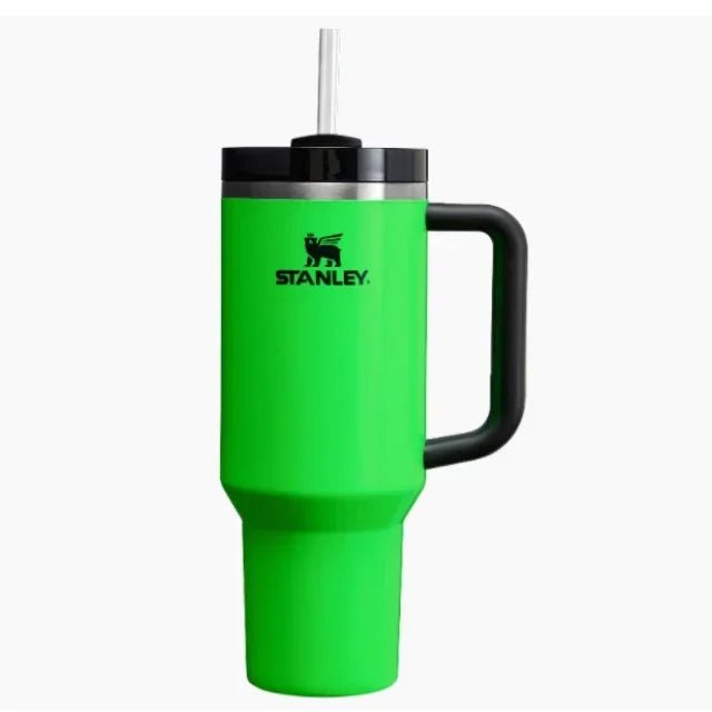 Stanley Tumbler FlowState Straw Lid Stainless Steel 30oz/40oz Vacuum Insulated Car Mug Double Wall Thermal Iced Travel Cup - OnlineshopLand