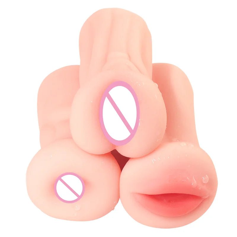 Vagina Pocket Pussy Toy Sex Toys for Men Real Feeling Anal Mouth Sexy Products Male Masturbator Artificial Blowjob Oral Goods - OnlineshopLand