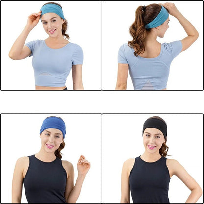 Women Headband Turban Solid Color Elastic Hair Bands Yoga Hairband Fashion Makeup Hair Hoop Vintag Headwrap Hair Accessories - OnlineshopLand
