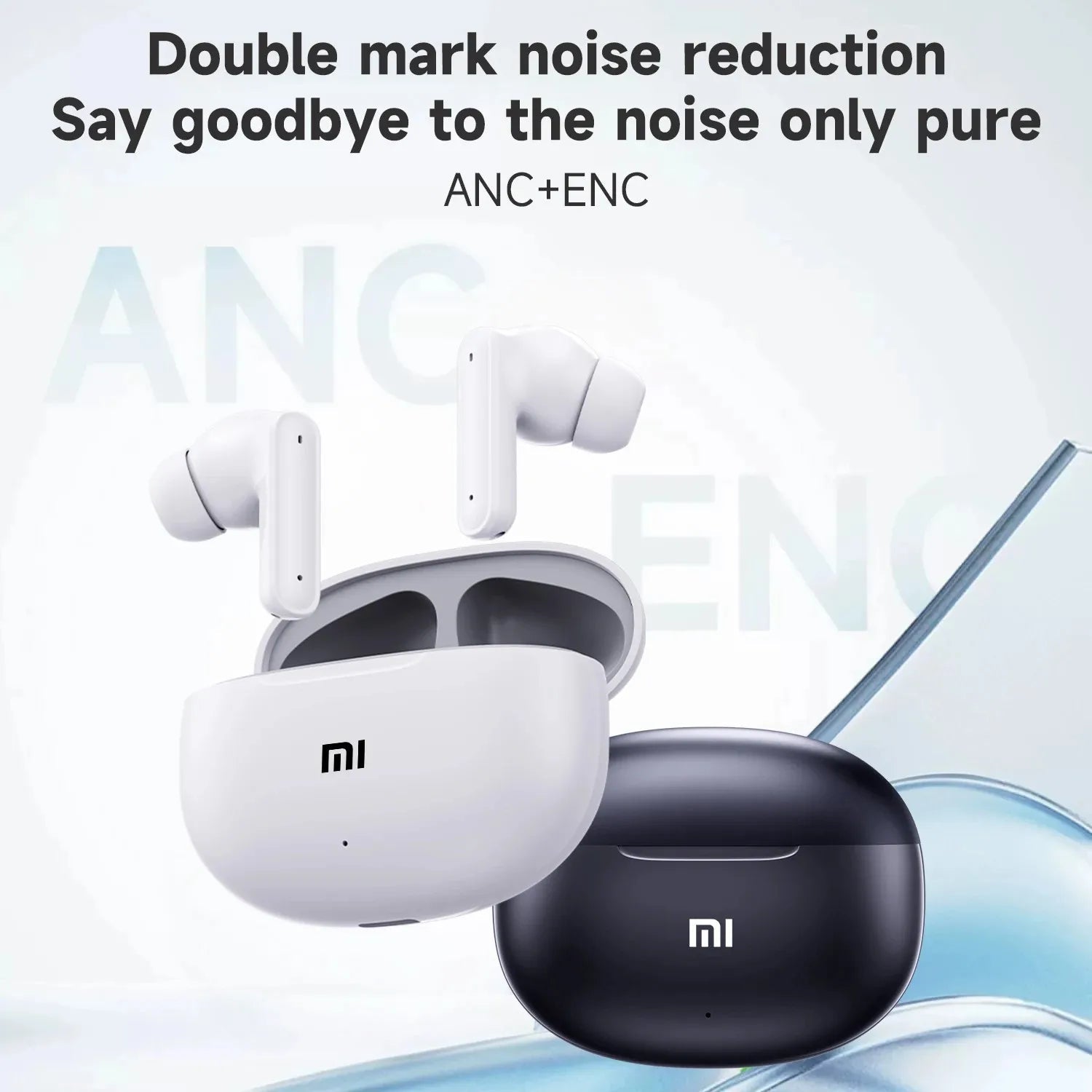XIAOMI T80S ANC Bluetooth5.3 Earphones TWS In Ear Wireless Headphone Active Noise Cancelling Sport Gaming Stereo Sound Headset - OnlineshopLand
