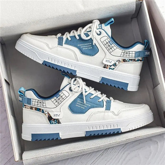 2024 Fashion Men Casual Platform Sneakes LaceUp Trainers Student Sneakes Mens Vulcanized Shoes Tennis Sneakers Zapatillas Hombre - OnlineshopLand