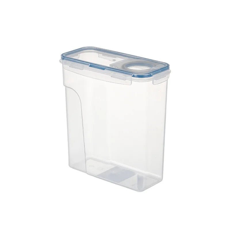 4Liter Airtight Cereal Storage Container Moistureproof Insect Proof Rice Bucket Food Storage Box Plastic Transparent Sealed Tank - OnlineshopLand