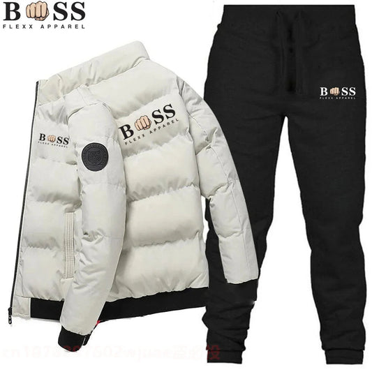 BSS FLEX APPAREL men's sportswear set autumn sportswear two-piece men's jacket sportswear pants brand men's sportswear - OnlineshopLand