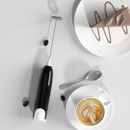 Electric Milk Frother Kitchen Drink Foamer Whisk Mixer Stirrer Coffee Cappuccino Creamer Whisk Frothy Blend Whisker Egg Beater - OnlineshopLand
