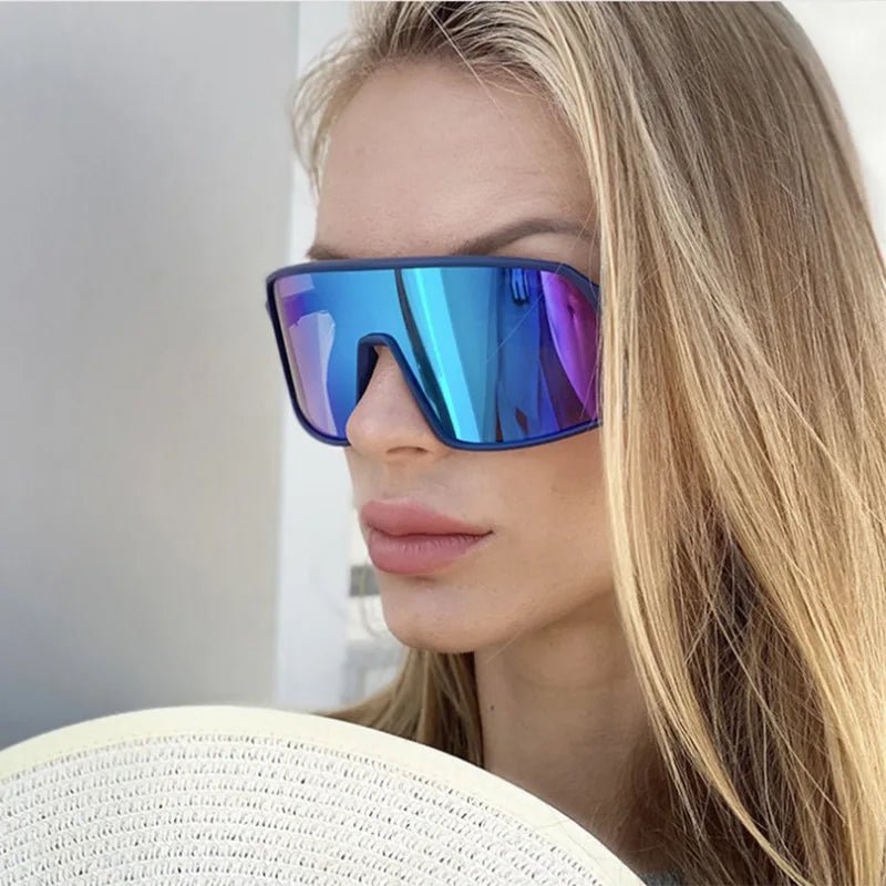 New Large Frame Joined Body Sunglasses Outdoor Cycling for Women Sun Glasses Men Running Protection Eyewear UV400 Oculos De Sol - OnlineshopLand