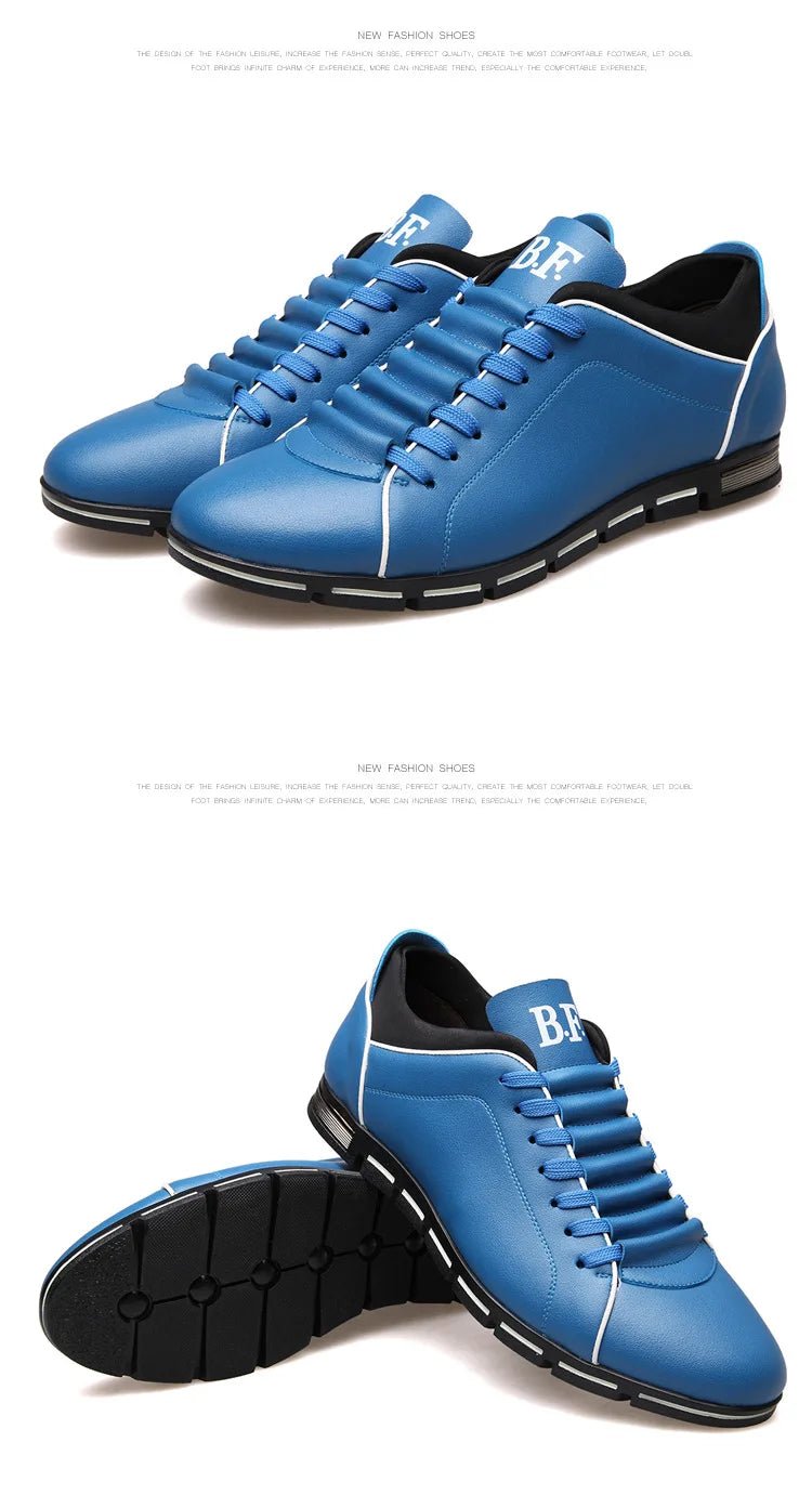PrimeForm Men's Leather Casual Sneakers - OnlineshopLand