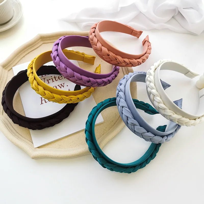 Solid Color Satin braiding Braid Handmade - OnlineshopLand